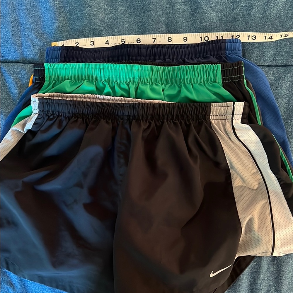 Lot of three Nike running shorts